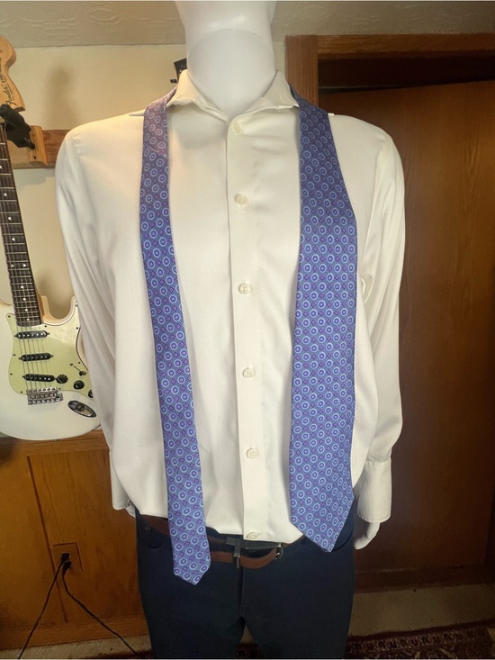 Paul Stuart Other - Paul Stuart Blue Patterned Silk Tie